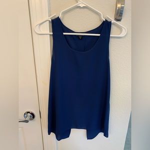 Express Blue Sleeveless Tank with open back. XS. Like new.